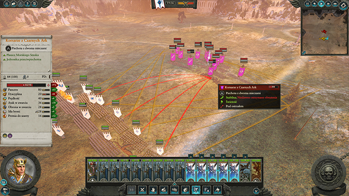 In the initial battles, the bolt throwers and the good range of your archers will give you an edge over the Dark Elves. - Lothern - advice, tips | Factions - High Elves - Total War: Warhammer II Game Guide