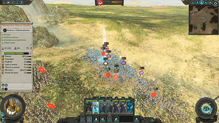 The Lizardmen will have the numbers, but you should be able to defeat them. - Order of Loremasters - advice, tips | Factions - High Elves - Total War: Warhammer II Game Guide