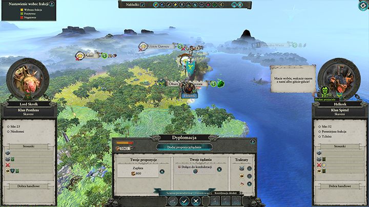 The other faction will, most probably, agree to confederacy, once you threaten their existence. - Pestilens Clan - hints, advice and tips | Factions - Skavens - Total War: Warhammer II Game Guide