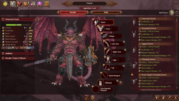 For the collected glory points you will receive body parts and unlock new units and mechanics - Total War Warhammer 3: Daemons of Chaos - unique mechanics - Daemons of Chaos - Total War Warhammer 3 Guide