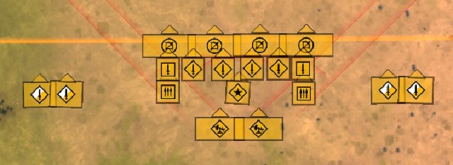 This formation is designed to take a hit in the center and quickly flank enemy forces using melee infantry and cavalry - Sample formations and maneuvers | Battle - Battle - Total War: Rome II Game Guide
