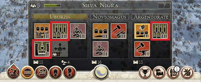 Each province should be self-reliant. Two farms and a well is enough to feed the entire population. - Province development: economy - General tips - Total War: Rome II - Caesar in Gaul - Game Guide and Walkthrough