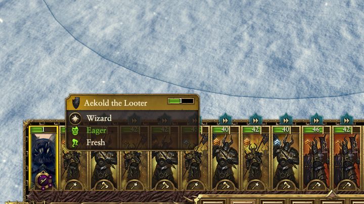 Unit fatigue can be checked by hovering over the unit tab. - Leadership and unit fatigue | Battles - Battles - Total War: Warhammer Game Guide