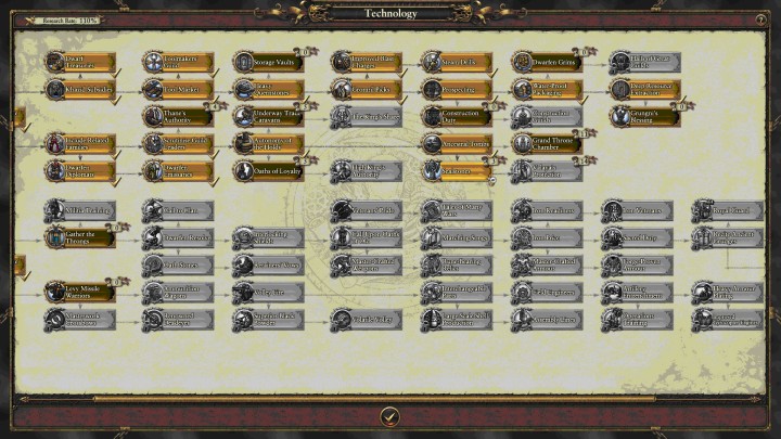 You should look through available technologies before deciding which one to choose. - Mastering your faction - Tips for a good start - Total War: Warhammer Game Guide