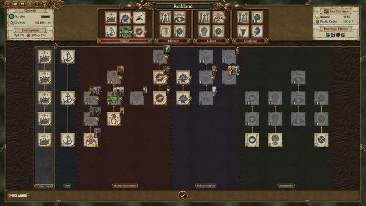 You can open the Building Browser to have a better view of the available buildings. - Developing settlements and provinces - Tips for a good start - Total War: Warhammer Game Guide
