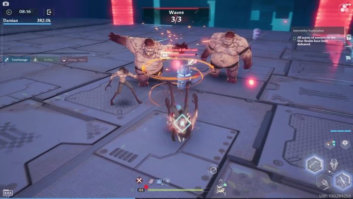 During Interstellar Exploration you'll face three progressively tougher waves of enemies - Tower of Fantasy: Interstellar Exploration - Adventure - Tower of Fantasy Guide