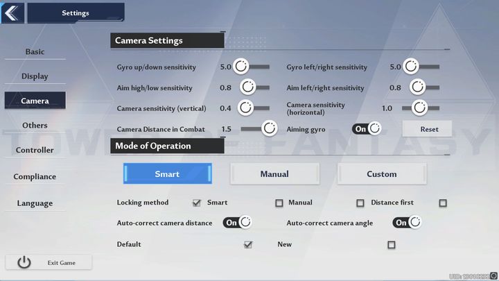 On the other hand, in the Camera tab, it is worth increasing the value of one option, namely - Tower of Fantasy: Game settings - what to change? - FAQ - Tower of Fantasy Guide