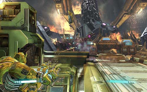 Use mouse to follow the light - Walkthrough - Chapter 1 - The Exodus - Walkthrough - Transformers: Fall of Cybertron Game Guide & Walkthrough