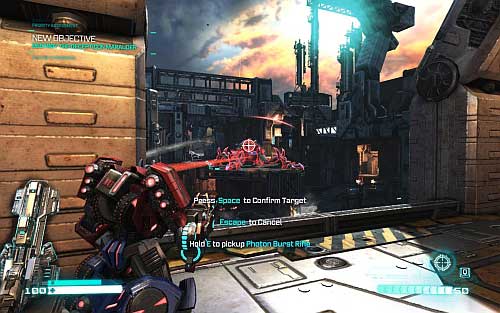 After the battle use computer and move forward - Chapter 2 - Defend the Ark - p. 2 - Walkthrough - Transformers: Fall of Cybertron Game Guide & Walkthrough