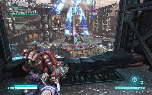 Start following the marker - Chapter 2 - Defend the Ark - p. 2 - Walkthrough - Transformers: Fall of Cybertron Game Guide & Walkthrough