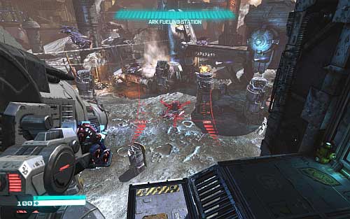 After the fight use marked computer, get inside the building and start moving forward - Chapter 2 - Defend the Ark - p. 2 - Walkthrough - Transformers: Fall of Cybertron Game Guide & Walkthrough