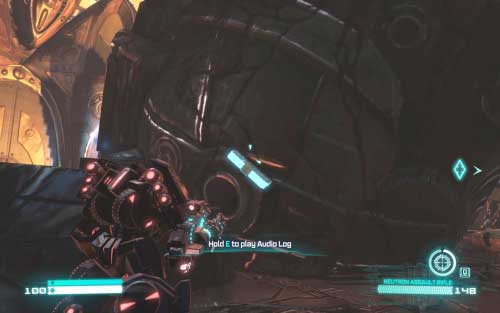 When you repel enemys attack on the square, get inside marked building and help your ally in shifting big obstacle - Chapter 3 | Audio Logs - Audio Logs - Transformers: Fall of Cybertron Game Guide & Walkthrough