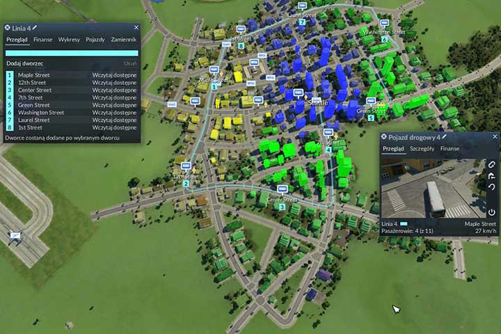 A standard bus line, which goes through the entire city. - Transporting passengers, resources and goods - Tips and Playthrough description - Transport Fever Game Guide