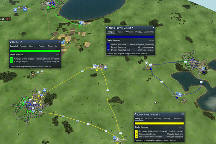 Build a line near Detroit, include: oil well (crude oil) > refinery (fuel) > Detroits industrial district - Mission 4 - Motor Industry | The USA Campaign - The USA Campaign - Transport Fever Game Guide