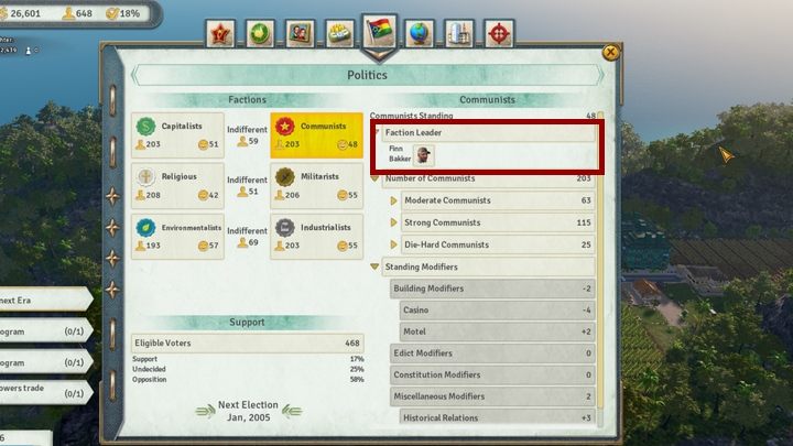 Click on the leader and select the Bribe option - How to increase the Approval Rating in Tropico 6? - FAQ - Tropico 6 Guide