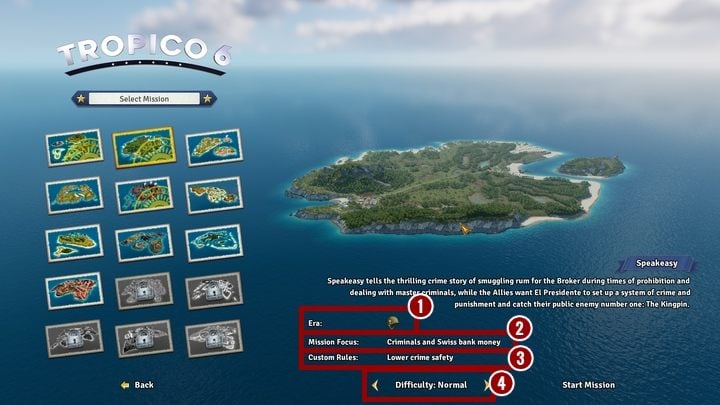 Missions and islands in Tropico 6 - Tropico 6 Guide  gamepressure.com