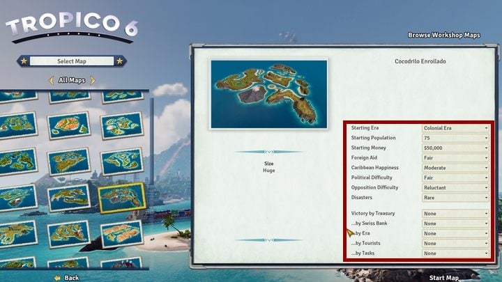 Missions and islands in Tropico 6 - Tropico 6 Guide  gamepressure.com