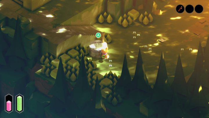 While exploring locations, you can find a consumable item in treasure chests with an initially unknown purpose - a gold coin - Tunic: Hidden interactions and mechanics - Basics - Tunic Guide