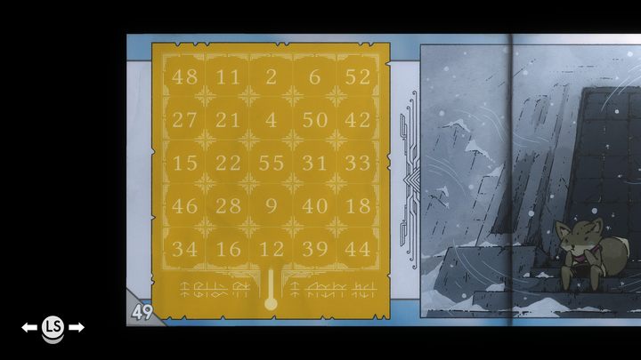 The above procedure of opening the door with patterns also has its use in the case of the large door in the Mountain Door location - Tunic: Hidden interactions and mechanics - Basics - Tunic Guide