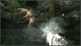 Typical shotgun - superior firepower, wide blast radius and short range - Weaponry - Turok - Game Guide and Walkthrough