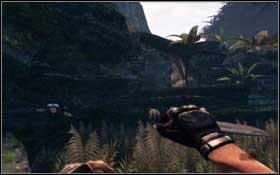 Jump off the cliff and try using it on an unaware soldier you find nearby - The Lost Land - Walkthrough - Turok - Game Guide and Walkthrough