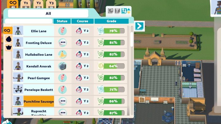 In Two Point Campus, your students can improve their grades in several ways - Two Point Campus: Grades - how to improve? - FAQ - Two Point Campus Guide