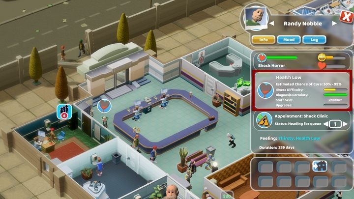 The second cause of death is the failure of the therapy - Why my patients die in Two Point Hospital? - FAQ - Two Point Hospital Game Guide