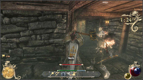 The mission consists of finding the mage, kidnapped from the University - Aquilas Head, Execution | Quests - Thieves Guild - Quests - Thieves Guild - Two Worlds II Game Guide