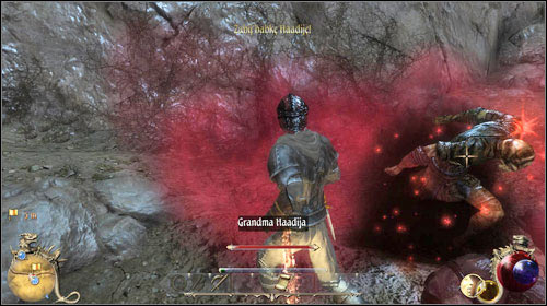 On the path leading to the Warriors Guild, you will come across a group of people digging a grave - Contract for Fame, Interrupted Burial | Quests - Warriors Guild - Quests - Warriors Guild - Two Worlds II Game Guide