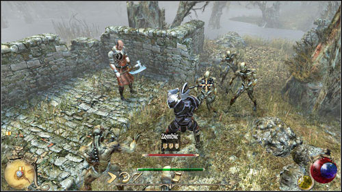 If you choose to spare his life, a few zombies will appear - Widows Necklace, The Mad Blacksmith | Quests - Tir Geal - Quests - Tir Geal - Two Worlds II Game Guide