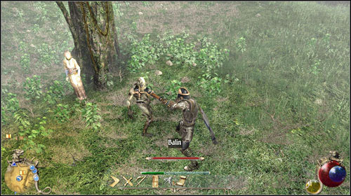 When only you enter the merchant area, you will be waylaid by an old woman, who will ask you to pray with her for her dead husband Balin - One Last Chance, Lexingtons Reward, A Prayer For The Dead | Quests - New Ashos - Quests - New Ashos - Two Worlds II Game Guide