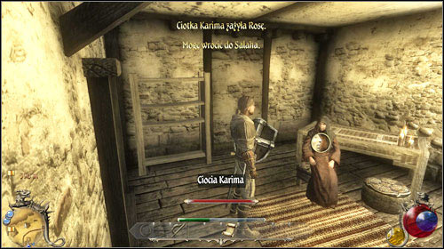 Salah will ask you to help cure Karima - his auntie - suffering from the red death - Sick Auntie, Hand of Justice | Quests - Hatmandor - Quests - Hatmandor - Two Worlds II Game Guide