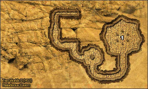 1 - Savannah - south-west part | Quests Maps - Maps - Two Worlds II Game Guide