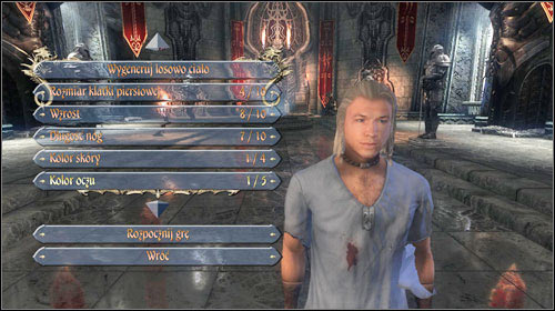 New hero creation screen. - Creating a new hero | Character development - Character development - Two Worlds II Game Guide