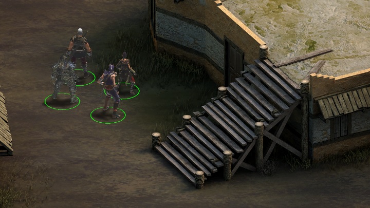 The second part of the quest will play out on the roof of the build on which Matani Sybil appeared shortly before - Battle of the Echocall Crossing - main quest | The Disfavored Camp - The Disfavored Camp - Tyranny Game Guide