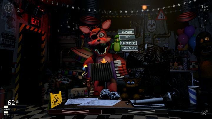 Rockstar Foxy, which tells you to choose a prize. - General Tips for Ultimate Custom Night - Basics - Ultimate Custom Night Game Guide