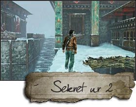The second secret is on the battlefield - you will come across a tree growing on a platform (very characteristic, you cant miss it) - Uncharted 2: Chapter 23 Reunion treasures, secrets - Treasures - Uncharted 2 Guide