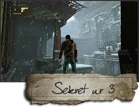 The third secret is in the adjacent arena, where you will once again confront two enemies carrying heavy machine guns - Uncharted 2: Chapter 23 Reunion treasures, secrets - Treasures - Uncharted 2 Guide