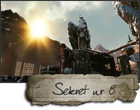 The penultimate treasure is at the top of a sculpture, near the secret passage (which will turn out to be only a mechanism later) - Uncharted 2: Chapter 23 Reunion treasures, secrets - Treasures - Uncharted 2 Guide