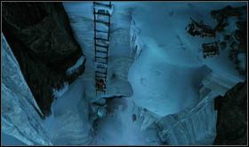 When you reach the larger chasm, Tenzin will use the rope found nearby - Uncharted 2: Mountaineering part 1, chapter 17 walkthrough - Walkthrough - Uncharted 2 Guide