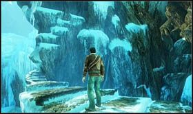 Swinging on it to jump to the other side - Uncharted 2: Mountaineering part 2, chapter 17 walkthrough - Walkthrough - Uncharted 2 Guide