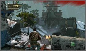 Reach the place where the last enemy with a rocket launcher stood - Uncharted 2: Cat and Mouse part 2, chapter 20 walkthrough - Walkthrough - Uncharted 2 Guide