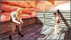 Sullivan will emerge from one of the cars - Uncharted 3: Chapter 20 - Caravan walkthrough - Walkthrough - Uncharted 3 Drakes Deception Guide