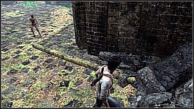 To get to the second treasure he went back to the entrance again - Uncharted 1: Sanctuary - Chapter 13 walkthrough - Walkthrough - Uncharted Drakes Fortune Guide