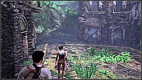 The third treasure was hidden on the opposite side of the square (from the point of view of the entrance) - Uncharted 1: Sanctuary - Chapter 13 walkthrough - Walkthrough - Uncharted Drakes Fortune Guide