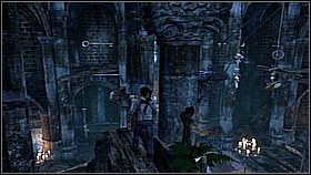 Being in the middle of the room, Drake saw two keys on the sides - he had to activate them - Uncharted 1: On the Trail of the Treasure - Chapter 15 walkthrough - Walkthrough - Uncharted Drakes Fortune Guide