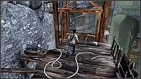 The hero ran out of the elevator and turned right - Uncharted 1: The Treasure Vault - Chapter 16 walkthrough - Walkthrough - Uncharted Drakes Fortune Guide