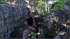 Gold Llama - just before climbing to Drakes tower (before the end of the chapter), head left towards strange green trees and bushes - Uncharted 1: Chapters 6, 8, 9, 10, 11 - treasures, collectibles - Treasures / Collectibles - Uncharted Drakes Fortune Guide