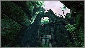 After clearing the location, Nate climbed on the floor in front of him which was located at the end of this area (behind sandbags, smaller stones and walls) - Uncharted 1: Plane-wrecked part 1 - Chapter 4 walkthrough - Walkthrough - Uncharted Drakes Fortune Guide