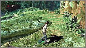 Drake carefully bypassed the trap he had spotted and moved on along a narrowing edge - Uncharted 1: Plane-wrecked part 2 - Chapter 4 walkthrough - Walkthrough - Uncharted Drakes Fortune Guide